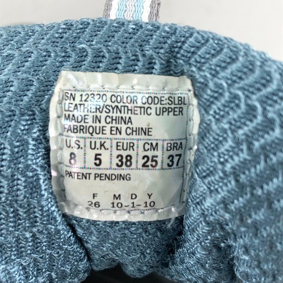 SKECHERS Women's 8 Shape Ups Silver Blue White Athletic Lace Up Toning Sneakers - Picture 12 of 12